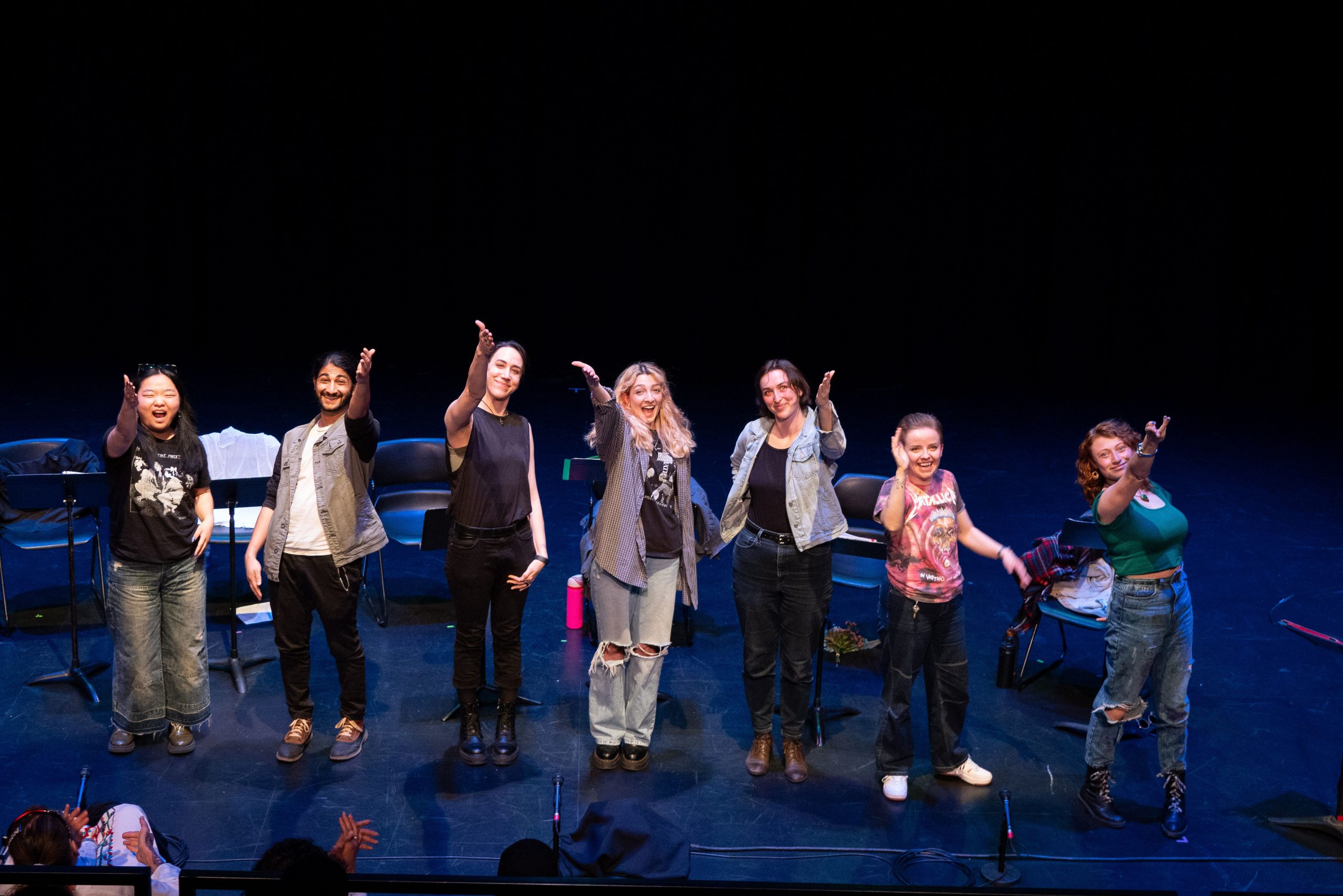 Staged Reading Photo from Vascular Necrosis - The cast takes their bows